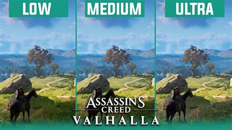 Assassin's Creed Valhalla PC Graphics Comparison (Low vs Medium vs ...