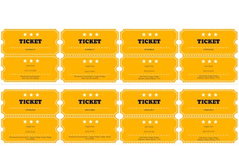 Free Raffle Ticket Template - PDF Templates | Jotform