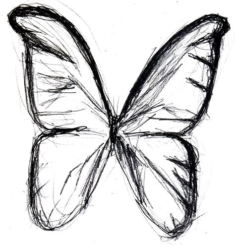 Butterfly Simple Drawing at GetDrawings | Free download