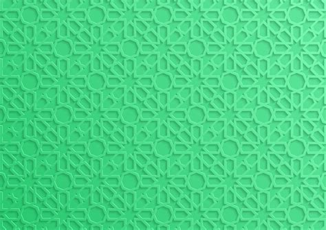 Islamic Background Green Pattern - IMAGESEE