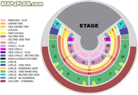 Royal Albert Hall seating plan - Cirque du Soleil - Chart with Side ...