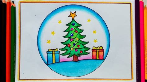 Christmas Scenery Drawing Made Easy: Create Stunning Artwork with These ...