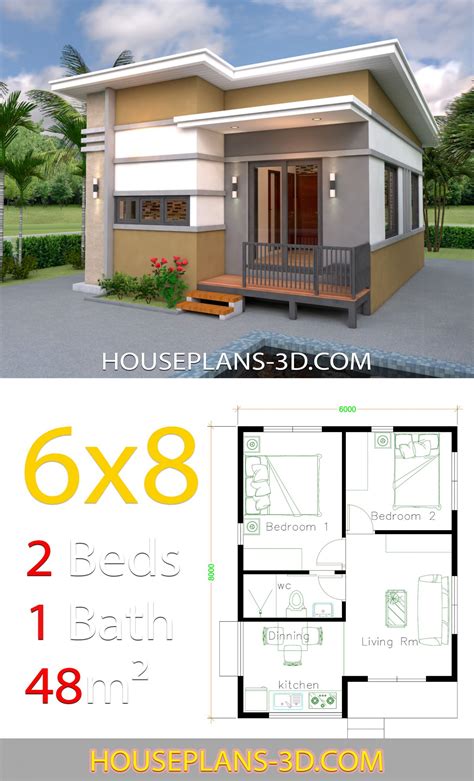 25+ Perfect Small 2 Bedroom House Plans - Real Home Plans