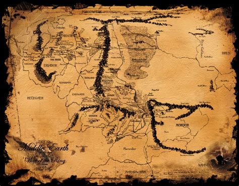 Middle Earth Map Wallpapers - Wallpaper Cave