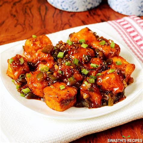 Paneer Manchurian Recipe (Restaurant style) - Swasthi's Recipes