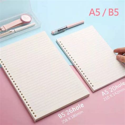 Jual Wengu Loose Leaf / Kertas Binder B5 / A5 Warna Cream | Shopee ...