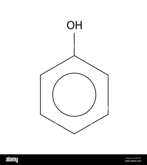 Chemical Structure of Phenol, Anatomy Of Phenol , Molecular structure ...