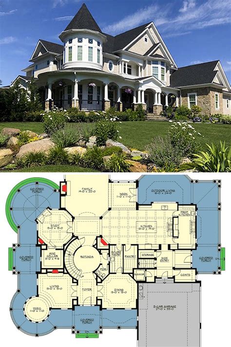 Two-Story 4-Bedroom Shingle Style Dream Home (Floor Plan) | Victorian ...