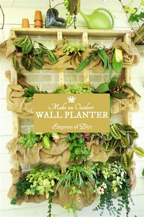 DIY Outdoor Plant Shelf - for fences and walls