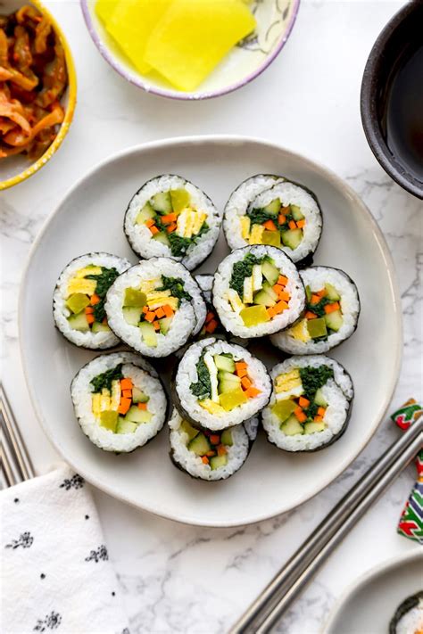 Vegetarian Kimbap (Gimbap) | Pickled Plum