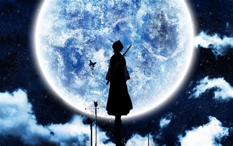 Bleach, Moonlight, Moon, Silhouette, Anime Wallpapers HD / Desktop and ...