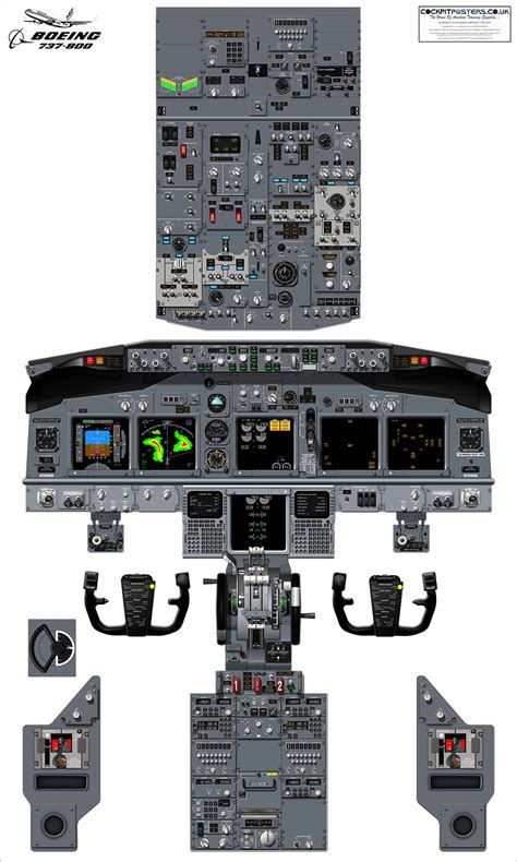 Boeing 737-800 Cockpit Poster Classic Standby Instruments B737NG ...