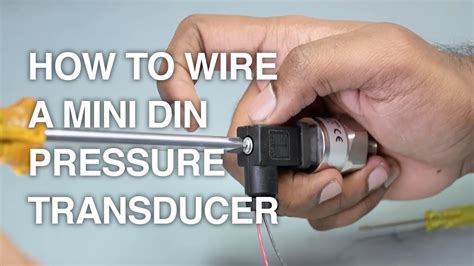 How to wire a Mini DIN Pressure Transducer - YouTube