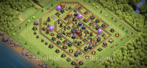 Trophy (Defense) Base TH10 with Link, Hybrid - Clash of Clans 2023 ...