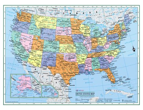 Printable Map Of The States