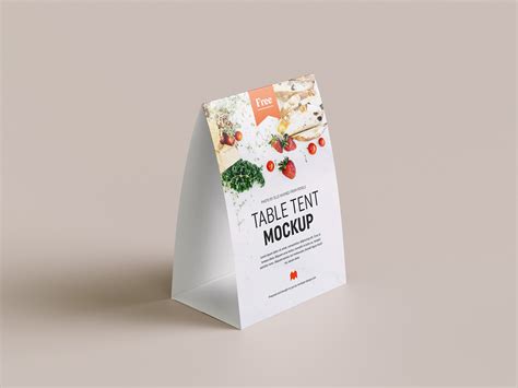 Free table tent mockup - Instant Download