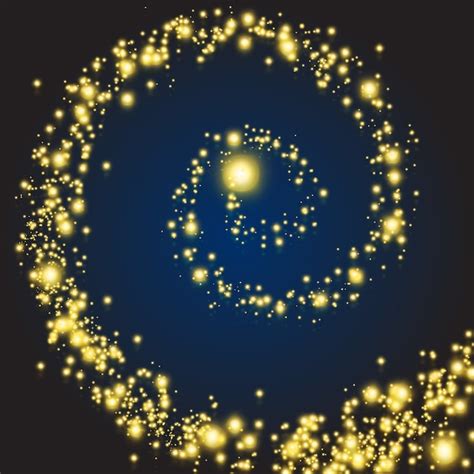 Free Vector | Magic stars swirl. glow magical spiral with glitter ...