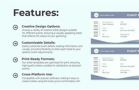 Flight Ticket Template in Word - Download | Template.net