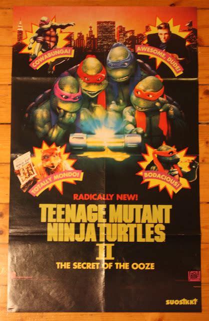 squer's TMNT Collection: 1991 TMNT II MOVIE POSTER (SUOSIKKI)