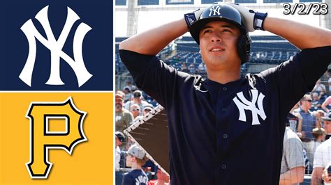 New York Yankees @ Pittsburgh Pirates | Spring Training Highlights | 3 ...