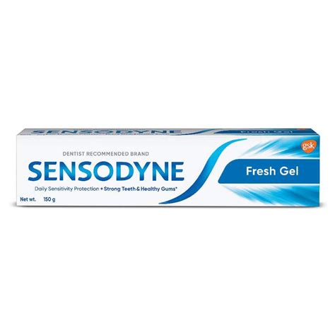 gsk SENSODYNE Toothpaste Fresh Gel Daily Sensitivity Protection+Strong ...