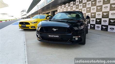 2016 Ford Mustang GT in India black and yellow First Drive Review