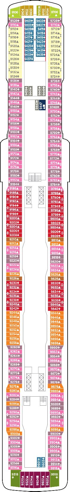 Norwegian Escape Deck Plans- Norwegian Cruise Line Norwegian Escape ...