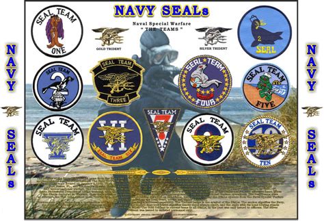 US NAVY SEALS SPECIAL OPERATIONS HISTORICAL MILITARY INSIGNIA POSTER ...