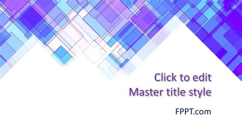 Free Abstract Blue & White PowerPoint Template