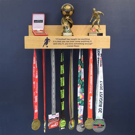 Personalised Medal Hanging Achievement Hook Shelf By Pushka Gifts ...