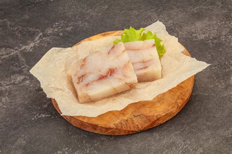 Raw Pollock Fish Fillet for Cooking Stock Image - Image of coalfish ...