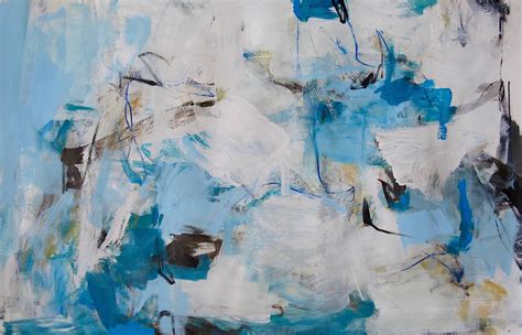 Charlotte Foust - Blue Splendor- contemporary white grey blue ...