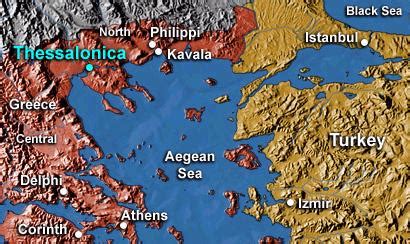 Map Depicting Thessalonica