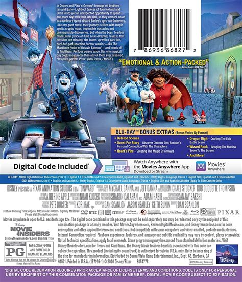 Onward Disney Pixar Blu-ray + DVD + Digital and 50 similar items