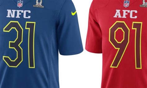 The NFL’s 2017 Pro Bowl jerseys are officially terrible | For The Win