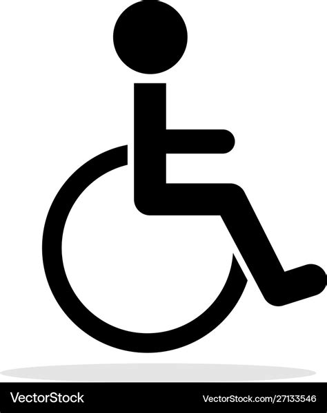 Disabled toilet icon Royalty Free Vector Image