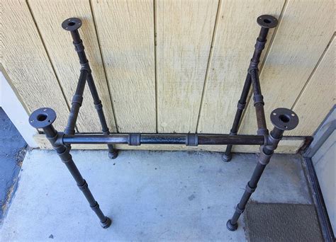 Sink frame Iron legs Sink support Industrial pipe legs | Etsy