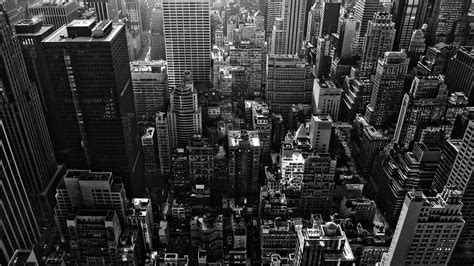 Black and White Cityscape Wallpaper - WallpaperSafari