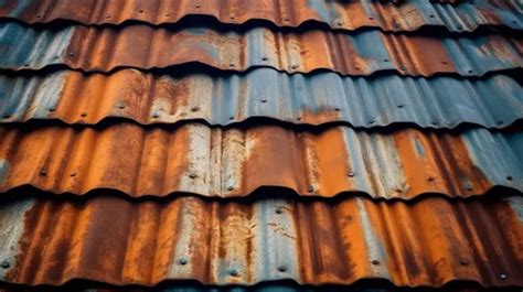 Texture Of A Rusty Metal Roof A Captivating Abstract Background, Rusty ...