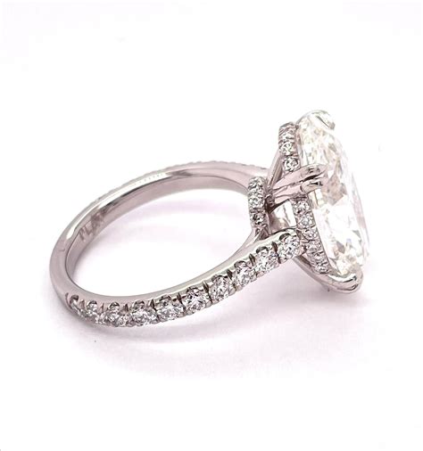 GIA Certified Oval 7.53 Carat Diamond Engagement Ring, Platinum ...