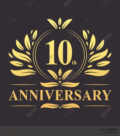 10th Anniversary Vector & Photo (Free Trial) | Bigstock