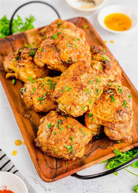 Crispy Baked Chicken Thighs | Table for Two® by Julie Chiou