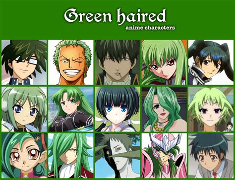 Green haired anime characters by jonatan7 on DeviantArt