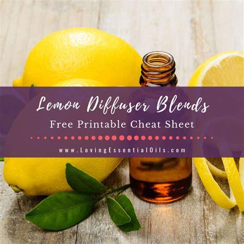 Lemon Diffuser Blends - 10 Fresh Essential Oil Recipes