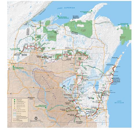 Maps - Ice Age National Scenic Trail (U.S. National Park Service)