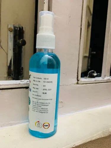 Hand Sanitizer Spray Bottle 100ml at Rs 35 | Hand Sanitizer in New ...