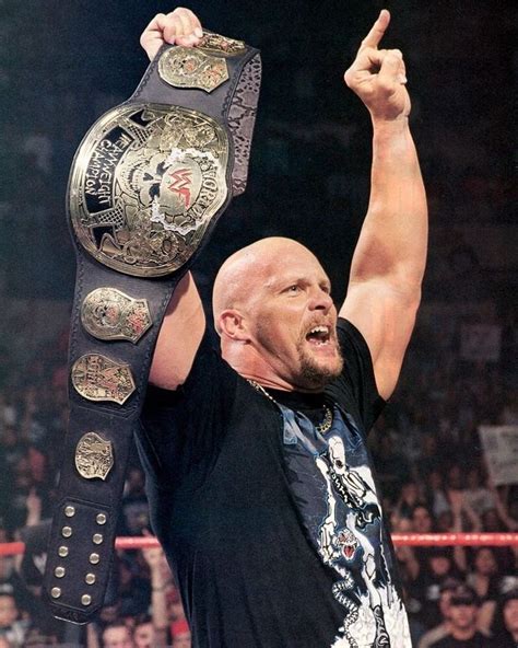 WWE World Heavyweight Champion Stone Cold Steve Austin | Steve austin ...