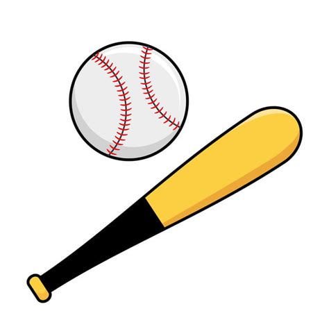 White Baseball Bat Clipart Vector, Baseball Bat And Ball Vector ...