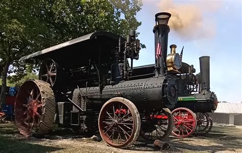 A Frick Eclipse Factory steam traction engine made in 1921. Taken at ...