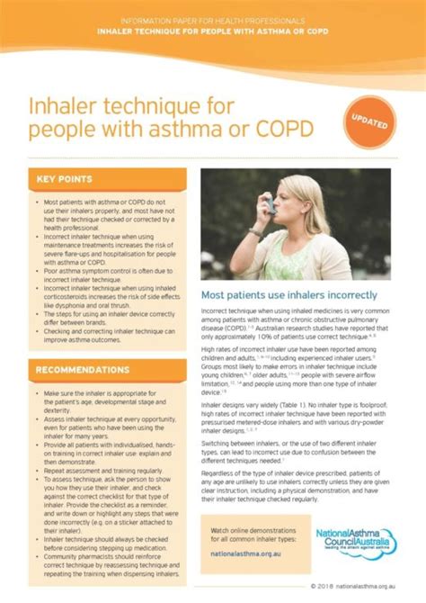 Inhaler Technique for People with Asthma or COPD - National Asthma ...